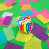 Proud Rainbow - Enamel Pin - Hand Over Your Fairy Cakes - hoyfc.com