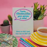 "Thanks Random Man, Your Opinion Is Noted" Riso Printed Zine - Hand Over Your Fairy Cakes - hoyfc.com