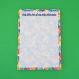 Silly Little List of My Silly Little Tasks -  A6 Notepad - Hand Over Your Fairy Cakes - hoyfc.com