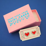 Pixel Heart - Stud Earrings - Hand Over Your Fairy Cakes - hoyfc.com
