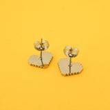 Pixel Heart - Stud Earrings - Hand Over Your Fairy Cakes - hoyfc.com