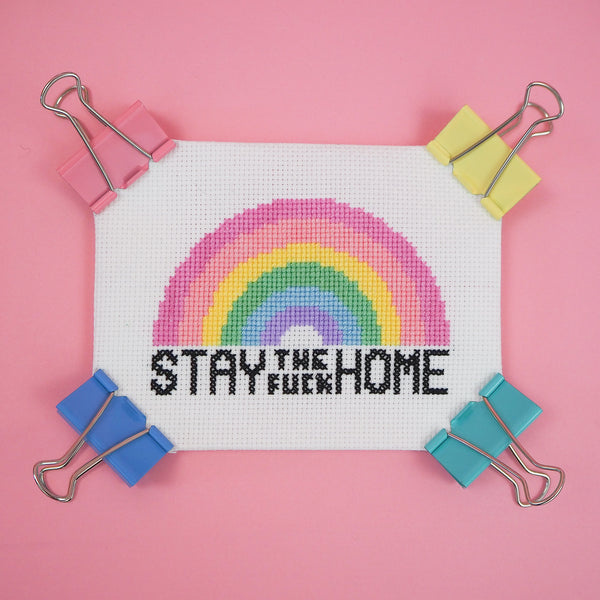 Stay The Fuck Home Cross Stitch Pattern