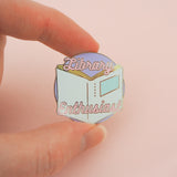 Library Enthusiast - Enamel Pin - Hand Over Your Fairy Cakes - hoyfc.com