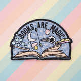 Books Are Magic  - Iron on Patch - Hand Over Your Fairy Cakes - hoyfc.com