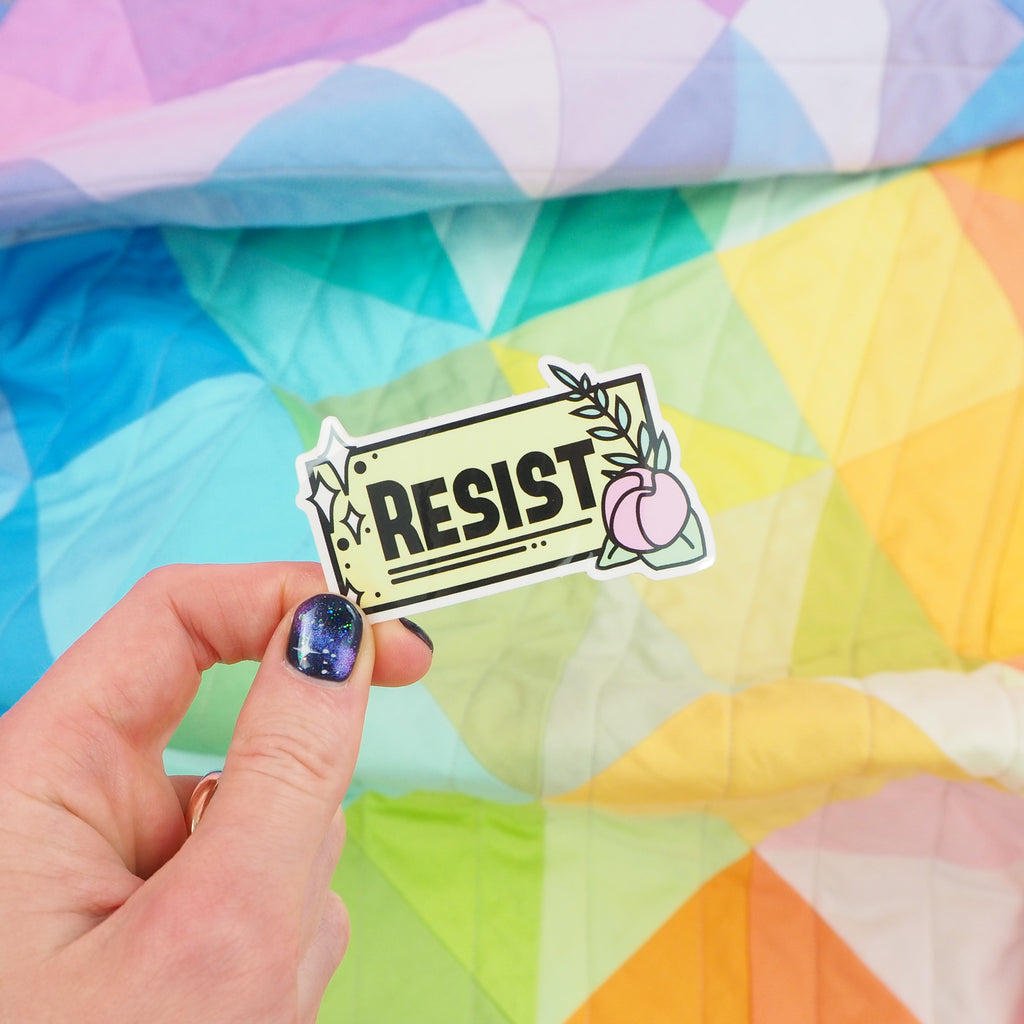 Resist - Vinyl Sticker - Hand Over Your Fairy Cakes - hoyfc.com