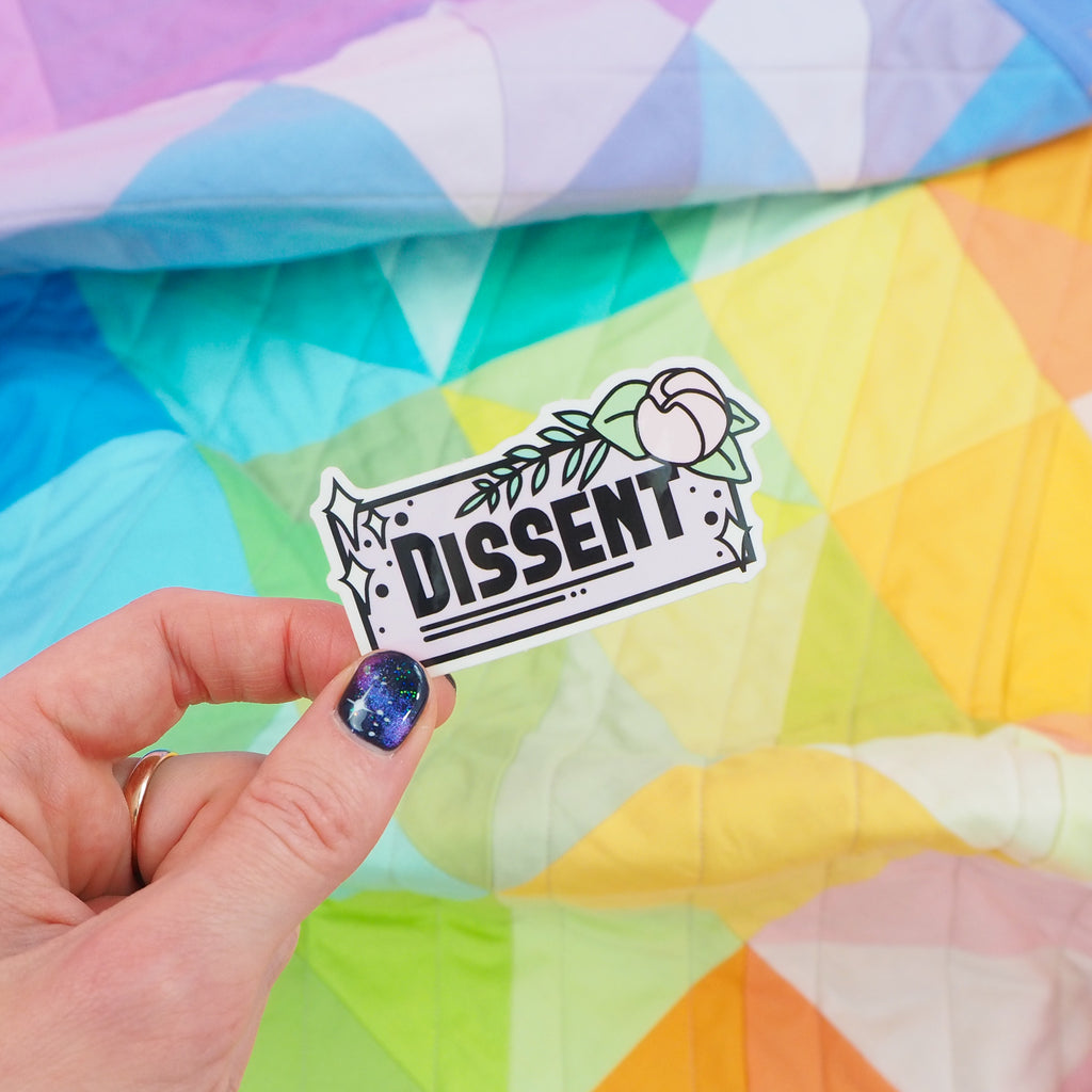 Dissent - Vinyl Sticker - Hand Over Your Fairy Cakes - hoyfc.com