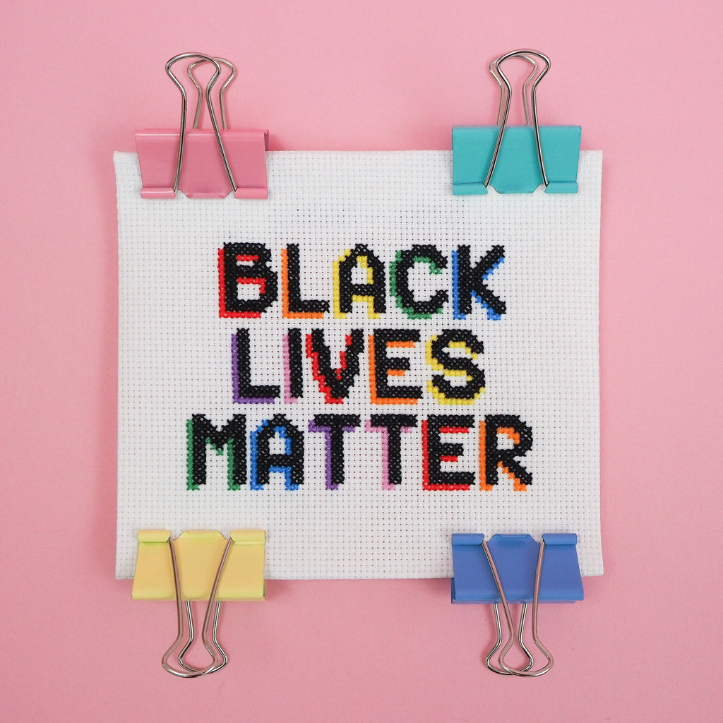 Black Lives Matter Cross Stitch Pattern