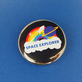 Space Explorer - Button Badge - Hand Over Your Fairy Cakes - hoyfc.com