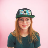 "I'm Not Sorry About Your Fragile Masculinity" Snapback Cap - Hand Over Your Fairy Cakes - hoyfc.com