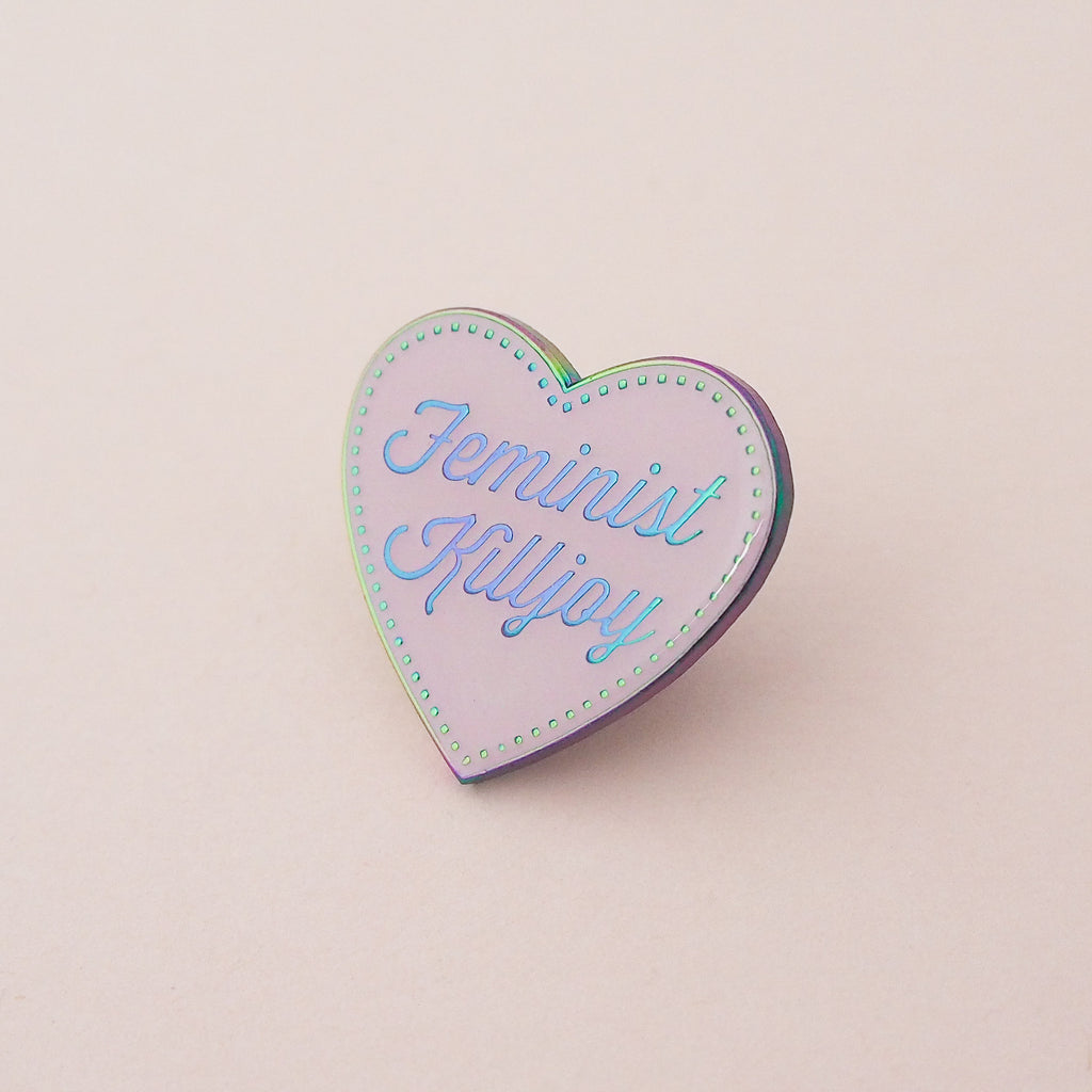 Feminist Killjoy - Rainbow Plated Enamel Pin