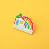 Stay-At-Home Gay - Enamel Pin - Hand Over Your Fairy Cakes - hoyfc.com