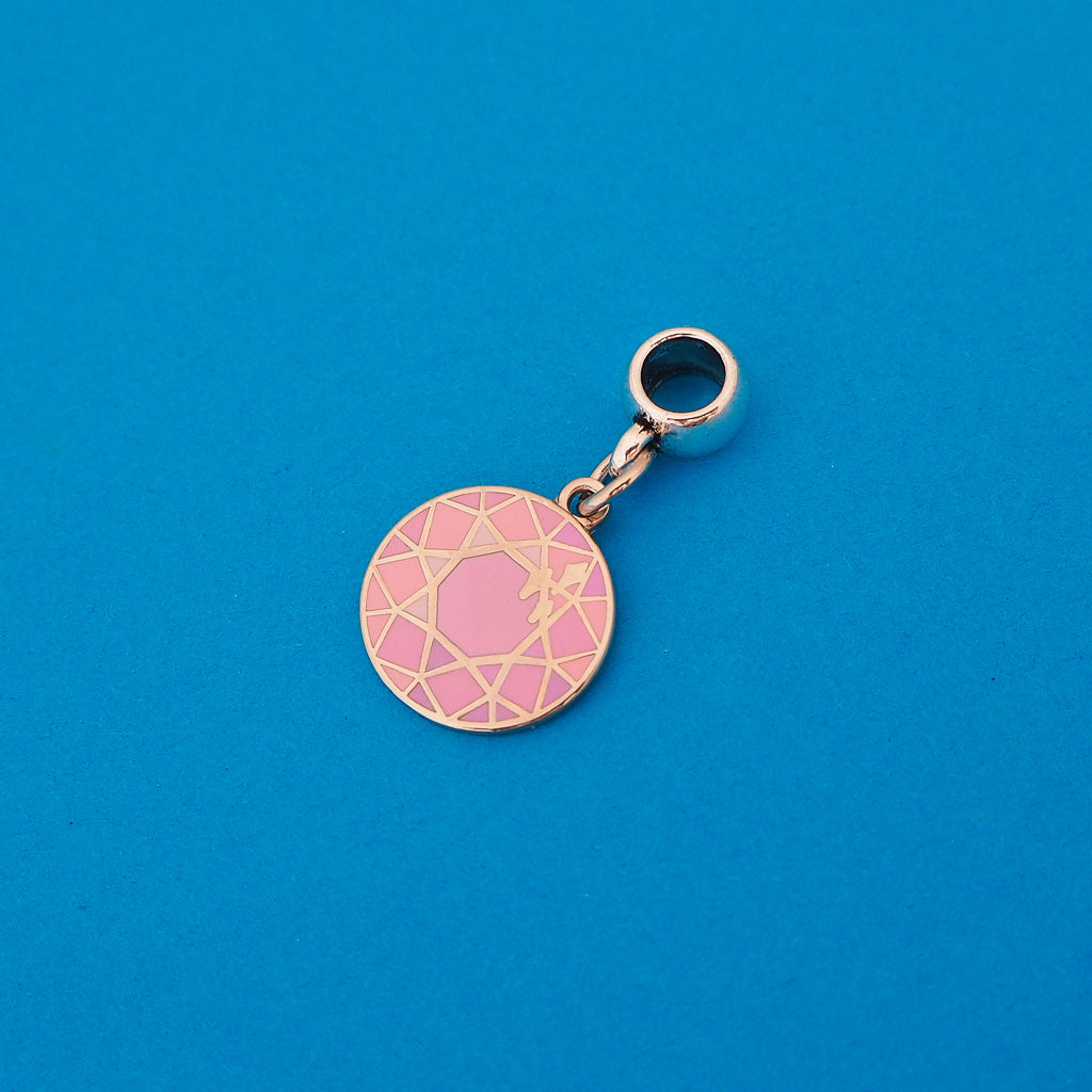 Pink Gem Charm - Hand Over Your Fairy Cakes - hoyfc.com