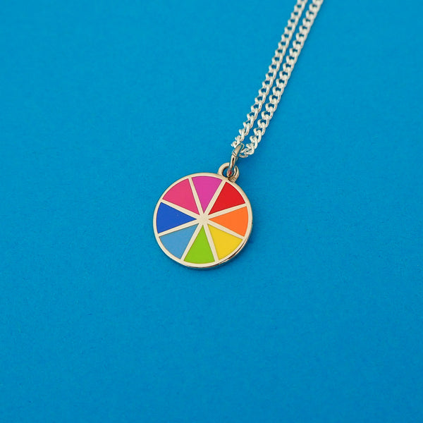 Bright Colour Wheel - Charm Necklace - Hand Over Your Fairy Cakes - hoyfc.com
