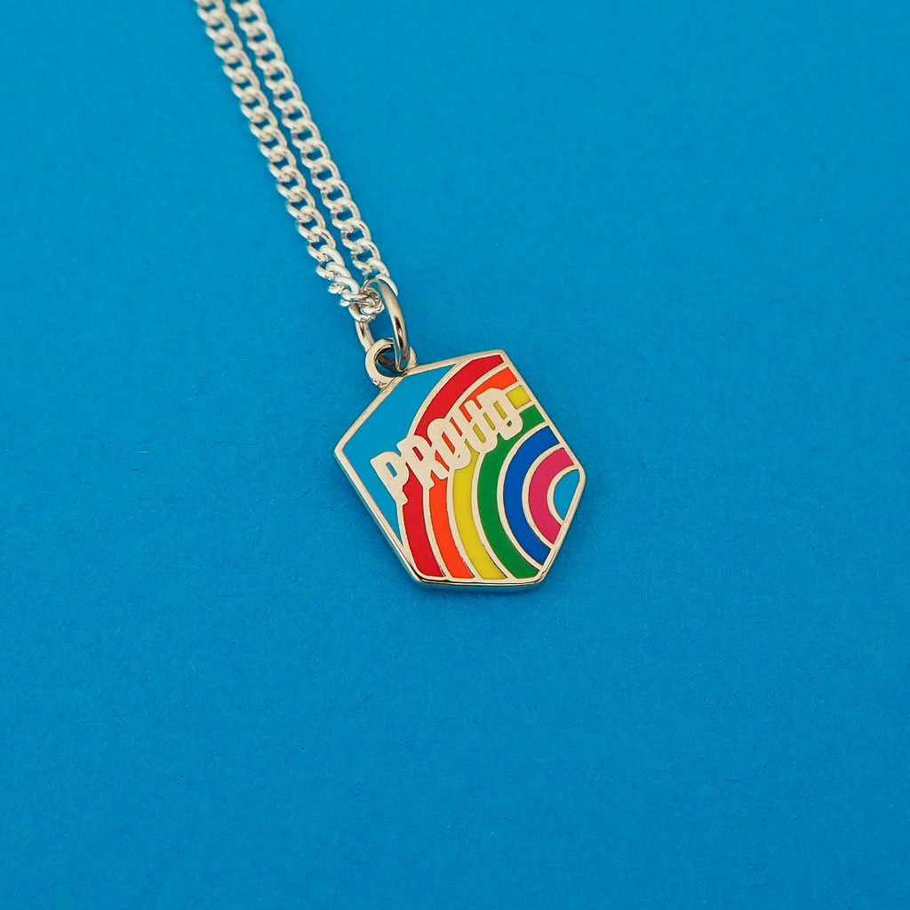 Proud Rainbow - Charm Necklace - Hand Over Your Fairy Cakes - hoyfc.com