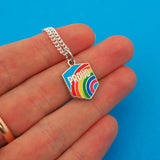 Proud Rainbow - Charm Necklace - Hand Over Your Fairy Cakes - hoyfc.com