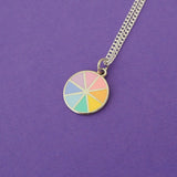 Pastel Colour Wheel - Charm Necklace - Hand Over Your Fairy Cakes - hoyfc.com