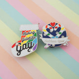 Christmas Queer - Enamel Pin - Hand Over Your Fairy Cakes - hoyfc.com