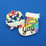 Christmas Queer - Enamel Pin - Hand Over Your Fairy Cakes - hoyfc.com