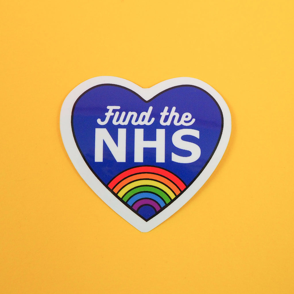 Fund the NHS - Vinyl Sticker - Hand Over Your Fairy Cakes - hoyfc.com