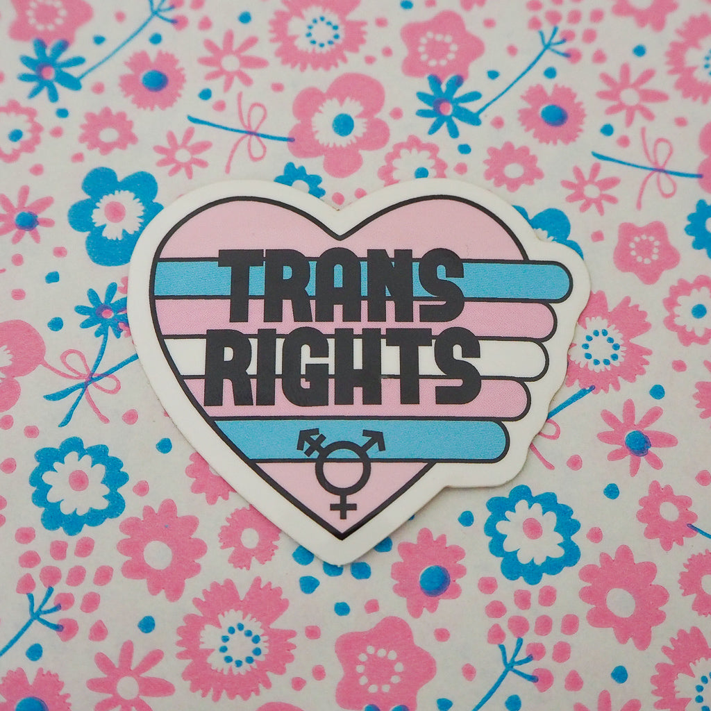 Trans Rights - Vinyl Sticker - Hand Over Your Fairy Cakes - hoyfc.com