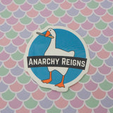 Anarchy Reigns Goose - Vinyl Sticker - Hand Over Your Fairy Cakes - hoyfc.com