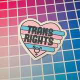 Trans Rights - Vinyl Sticker - Hand Over Your Fairy Cakes - hoyfc.com