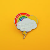 Professional Overthinker - Enamel Pin - Hand Over Your Fairy Cakes - hoyfc.com