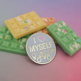 I Love Myself - Enamel Pin - Hand Over Your Fairy Cakes - hoyfc.com