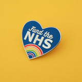 Fund the NHS - Enamel Pin - Hand Over Your Fairy Cakes - hoyfc.com