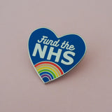 Fund the NHS - Enamel Pin - Hand Over Your Fairy Cakes - hoyfc.com