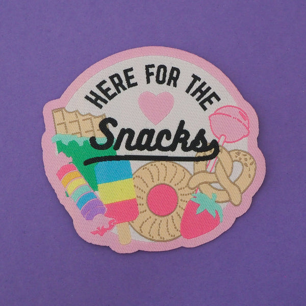 Here For The Snacks - Patch - Hand Over Your Fairy Cakes - hoyfc.com