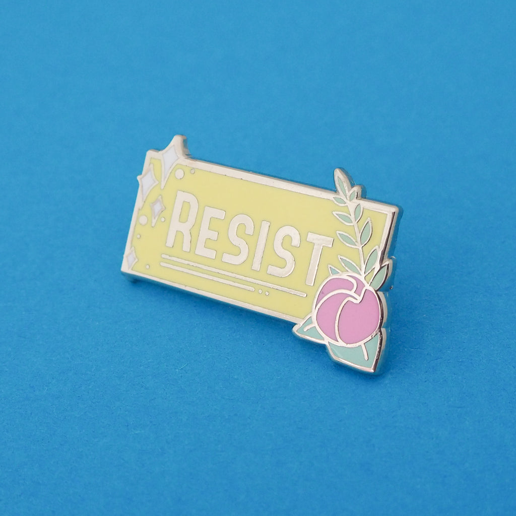 Resist - Enamel Pin - Hand Over Your Fairy Cakes - hoyfc.com