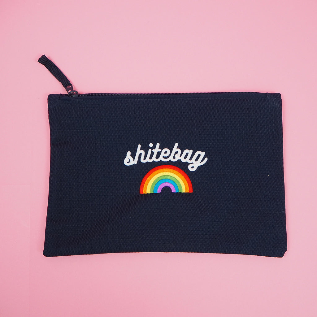 "Shitebag" - Zip Pouch Bag - Hand Over Your Fairy Cakes - hoyfc.com