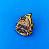 Furious Woman - Glitter Enamel Pin - Hand Over Your Fairy Cakes - hoyfc.com