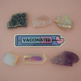 Vaccinated Rectangle - Vinyl Sticker - Hand Over Your Fairy Cakes - hoyfc.com