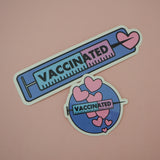 Vaccinated Rectangle - Vinyl Sticker - Hand Over Your Fairy Cakes - hoyfc.com