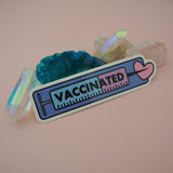 Vaccinated Rectangle - Vinyl Sticker - Hand Over Your Fairy Cakes - hoyfc.com