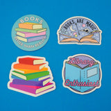 Books Are Magic - Vinyl Sticker - Hand Over Your Fairy Cakes - hoyfc.com
