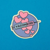 Vaccinated Circle - Vinyl Sticker - Hand Over Your Fairy Cakes - hoyfc.com