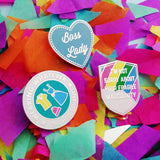 Boss Lady - Enamel Pin - Hand Over Your Fairy Cakes - hoyfc.com