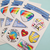 Adult Achievement - Sticker Sheet - Hand Over Your Fairy Cakes - hoyfc.com