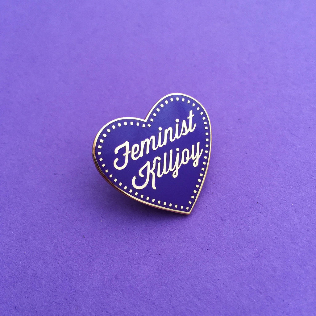 Feminist Killjoy - Rose Gold Enamel Pin - Hand Over Your Fairy Cakes - hoyfc.com