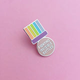 Fighting Invisible Battles Medal - Enamel Pin - Hand Over Your Fairy Cakes - hoyfc.com