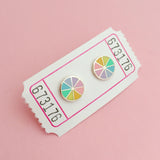 Pastel Colour Wheel - Stud Earrings - Hand Over Your Fairy Cakes - hoyfc.com