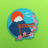 Japan Mount Fuji Cherry Blossom - Patch - Hand Over Your Fairy Cakes - hoyfc.com