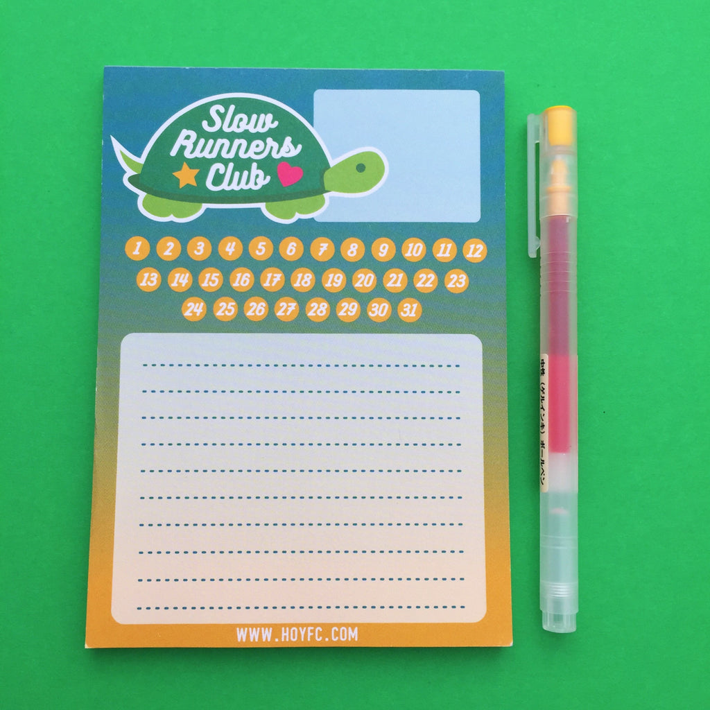 Slow Runners Club - A6 Notepad - Hand Over Your Fairy Cakes - hoyfc.com