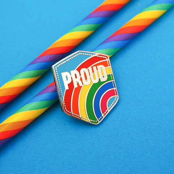 Proud Rainbow - Enamel Pin - Hand Over Your Fairy Cakes - hoyfc.com