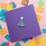 Enamel Pin Badge Card - Hand Over Your Fairy Cakes - hoyfc.com
