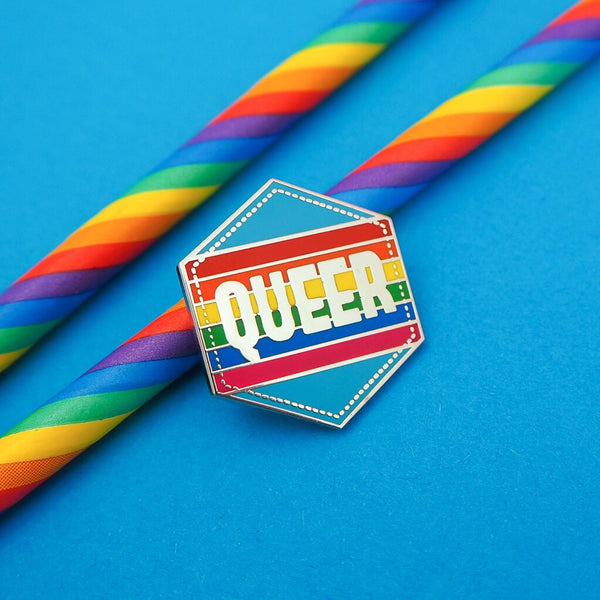 Queer Rainbow - Enamel Pin - Hand Over Your Fairy Cakes - hoyfc.com