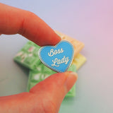 Mini Boss Lady - Enamel Pin - Hand Over Your Fairy Cakes - hoyfc.com